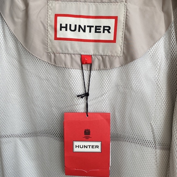NWT🍁HUNTER Mens’ Original Rain Jacket Patter Gray-Size Large - Picture 8 of 16